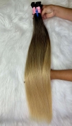 Cabelo Brasileiro Do Sul Loiro Ombre Hair 65 CM 